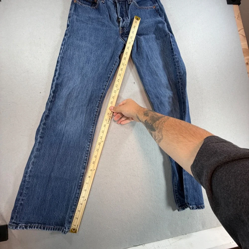Levis 501 Original Fit Straight Leg Blue Jeans 15501-0186 Men 29x32